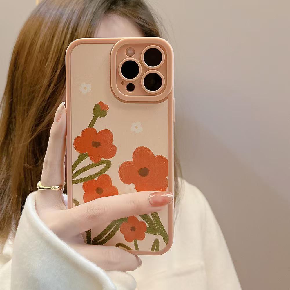 Spring Flowers Phone Case for iPhone 17/16 Pro Max, Compatible with ins 15/14 and European/American 13 Models.
