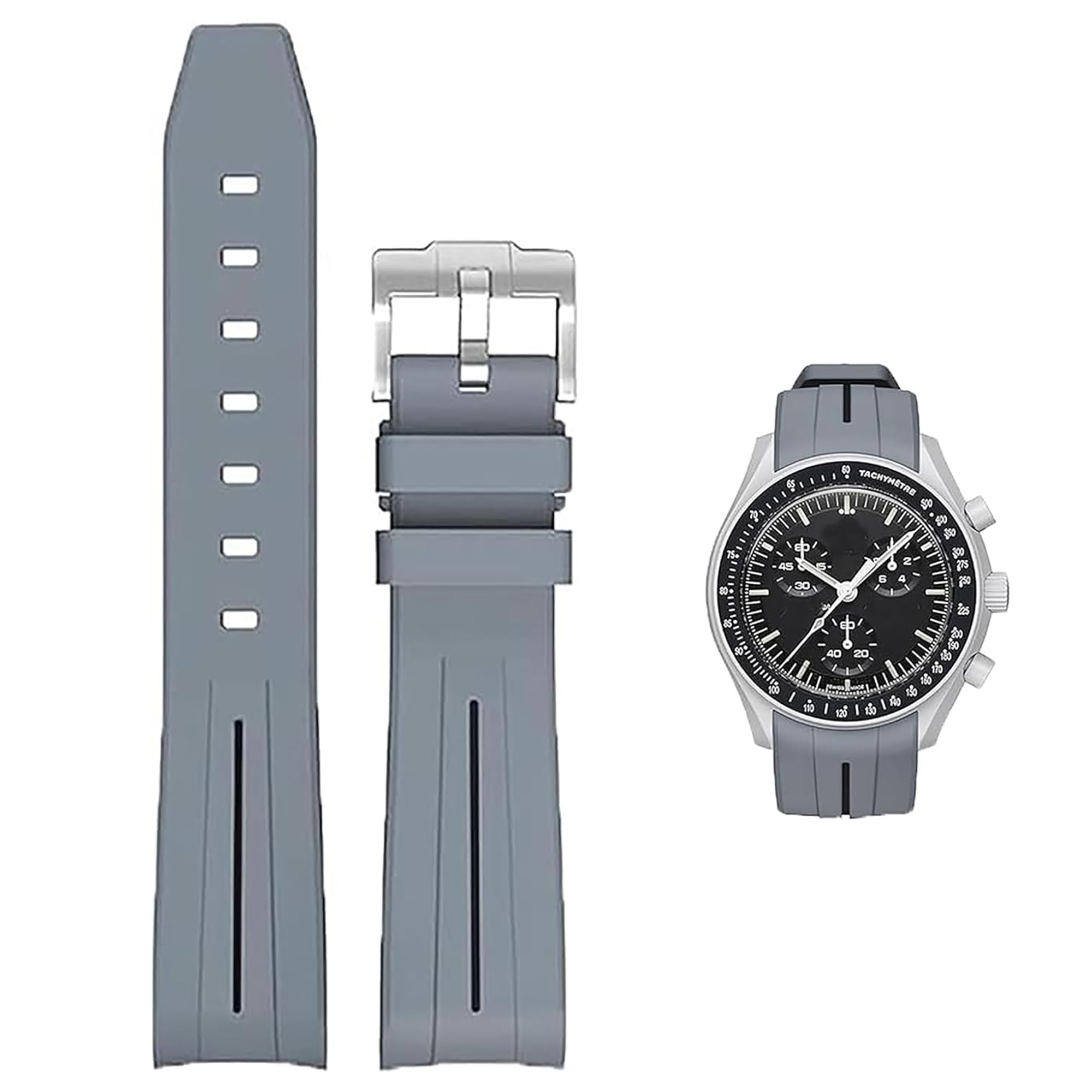 20mm Watch Band for Omega X Swatch MoonSwatch Watch Belt Omega and Swatch Band Rubber Watch Band ...