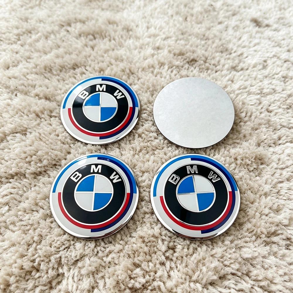 2026 Hot Car Badge Wheel Center Hub Cap Sticker Accessories 4Pc 56mm 60mm 65mm For BMW E46 E36 E39 E60 E90 F10 F30 G20 G21 G30 F15 X5 OE8