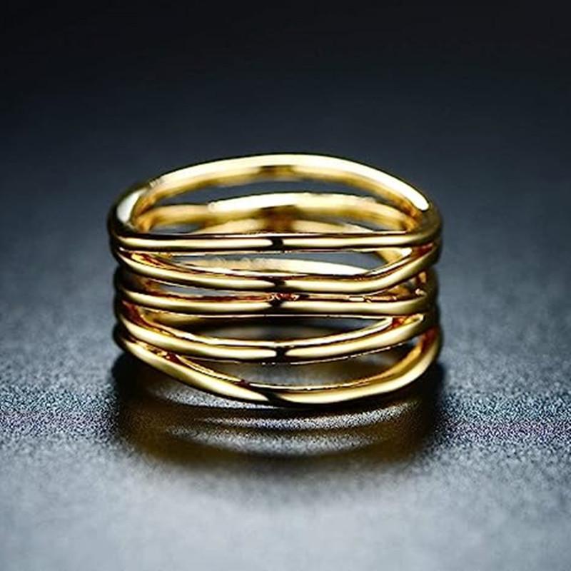 925 Sterling Silver Multi-layers Wedding Rings for Women Fashion Female Finger Rings Wedding Jewelry New 2025