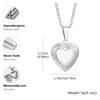 Vnox Never Fade Silver Color Stainless Steel Women Locket Pendant, Openable Heart Pendant Necklaces, Life Tree Floral Collar