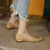 Shallow single shoes new blue retro flat bottom