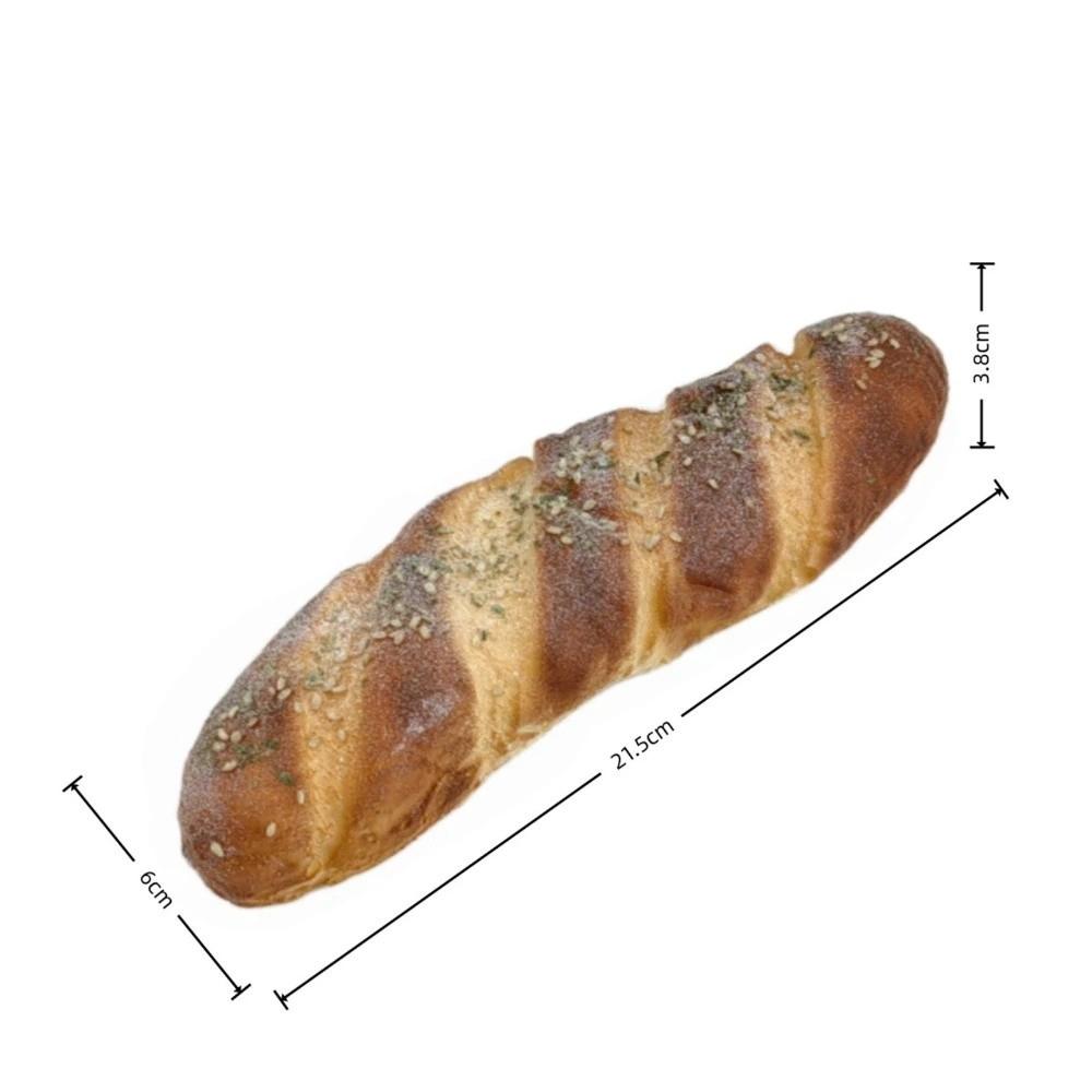 

Soft PU Faux Bread Realistic Non-Toxic Imitation French Bread Decorative Interesting Photography Props Display Shelf