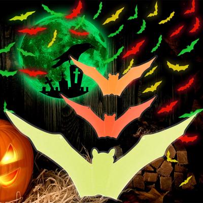 12 Sheets 3d Luminous Luminous Wall Sticker Holiday Decoration Window Layout