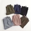High-Waisted Wide-Leg Straight Trousers Women - Stretchy Nylon Tailored Pants Elegant Casual Office Wear