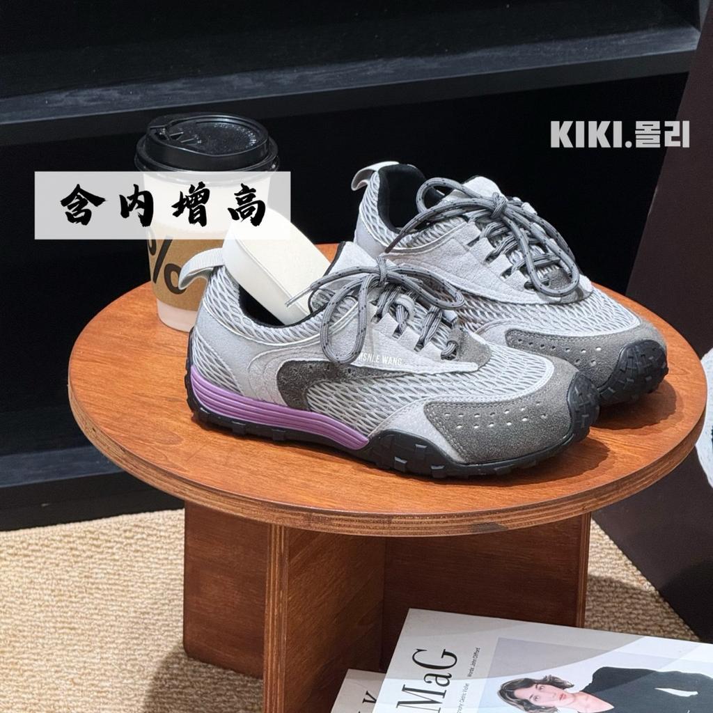 Retro leather platform mesh German training shoes women's 2025 autumn new versatile casual non-slip sports Forrest Gump shoes