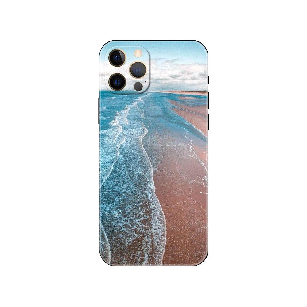 Capa de telefone de arte azul oceano para iPhone Samsung Galaxy Redmi Xiaomi Oppo OnePlus Note SA 7 8 9 10 11 12 13 14 20 21 22 23 53 54 Pro Max Ultra TPU macio