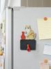 Cat Whisker Holder Magnet 3D Refrigerator Decoration Magnetic Pet Memorial Decor for Home Office Kitchen Dorm Whiteboard Locker