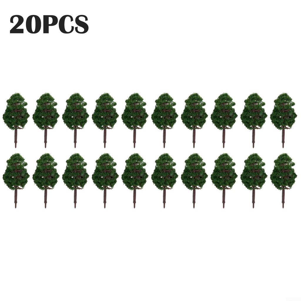Garten Modell Bäume Miniatur Kunststoff Dekoration 20Pcs Mini DIY Landschaft