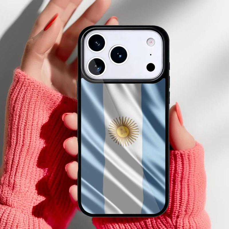 Argentinien Flagge Handyhülle für iPhone 17 16 15 14 13 Pro Max Rückabdeckung für 12 11 Pro Hülle