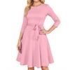 Women's Cocktail Dresses 3/4 Sleeve Vintage Wedding Guest Dress