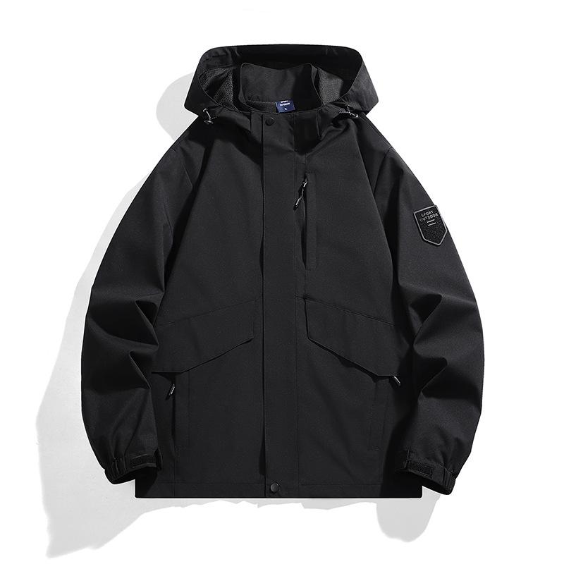 Unisex 2025 Spring Trendy Outdoor Jacket - Three-Proof, Casual Design for Men and Women