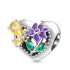 New Copper Charm Fit Original Bracelet Accessories Women Jewelry Early Spring Series Golden Sunflower Tulip Cactus