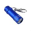  Durability 3 LED Mini Flashlight Keychain Attachmenta Aluminum Construction Energy Efficient Light Source For Adventure