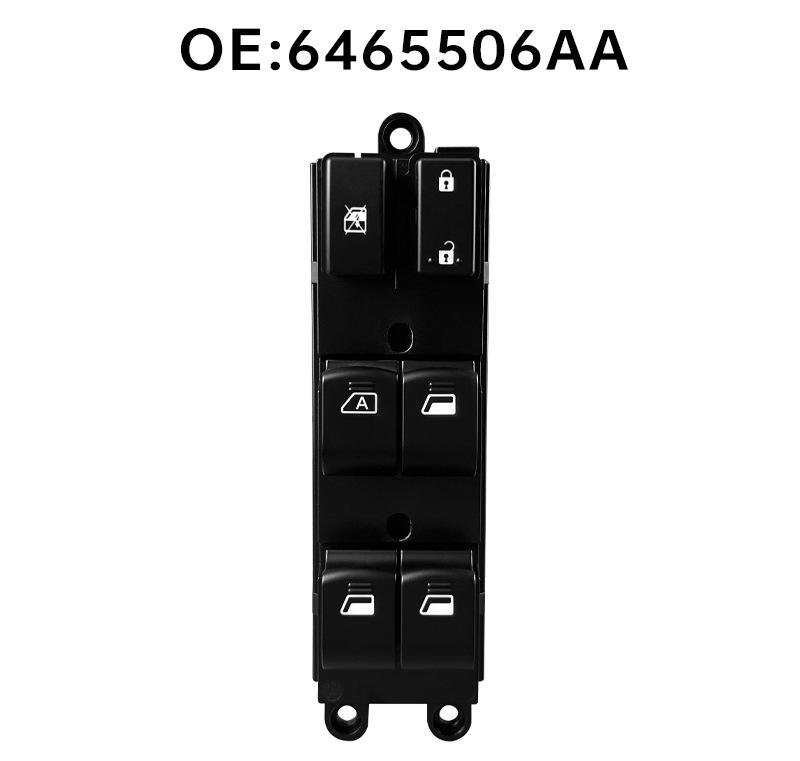 Dongfeng Fengshen AX7 Front Left Glass Lifter Switch, Low Trim (Part No. 6465506AA)