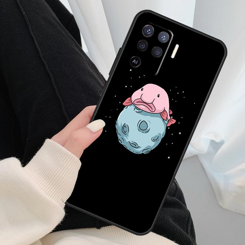 Blobfish Phone Case For OPPO A5 A9 2020 A31 A53 A53S A1K A15 A16 A52 A72 A83 A91 A93 A54 A74 A94