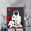Diamond Painting Set Loyal Dog Dalmatian Heart Embroidery Wall Decoration DIY Set Gift Handmade Crystal 5D Diamond