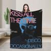 Kiss All The Time Disco 2026 Tour Knitted Blankets Flannel Harrys Music Styles  Ultra-Soft Throw Blanket for Bed Bed Rug
