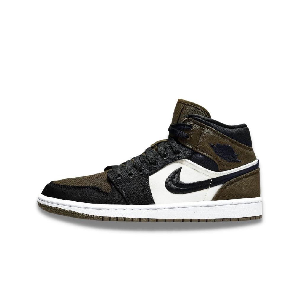 Air Jordan 1 Mid Olive Toe