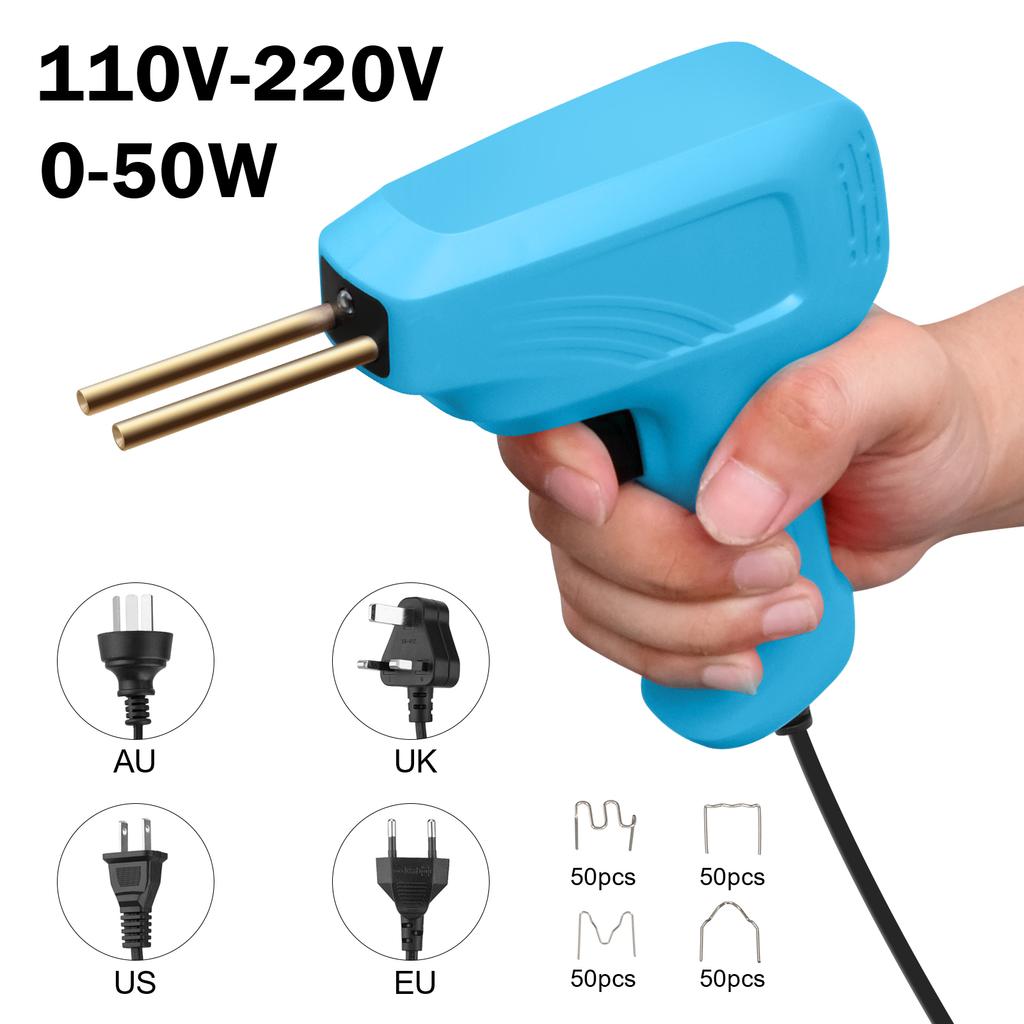 50W Kunststoffschweißgerät Heißklammergerät Kunststoffschweißbrenner Heißluftpistole Lötkolben Autostoßstangen-Reparaturwerkzeug