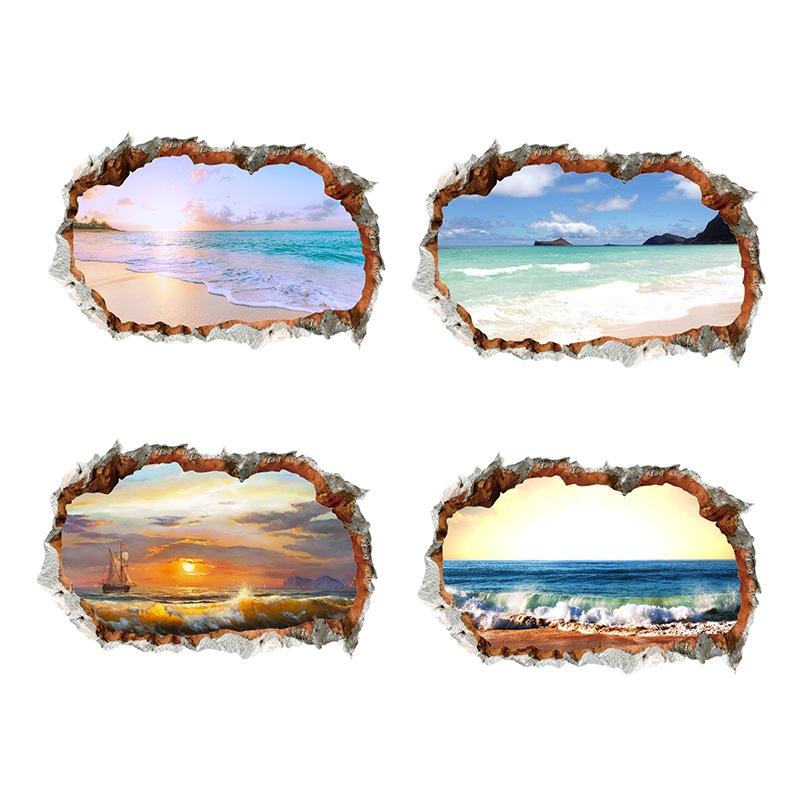 Decorative Painting Wall Sticker with 3D Holes for Home Waterproof Decor