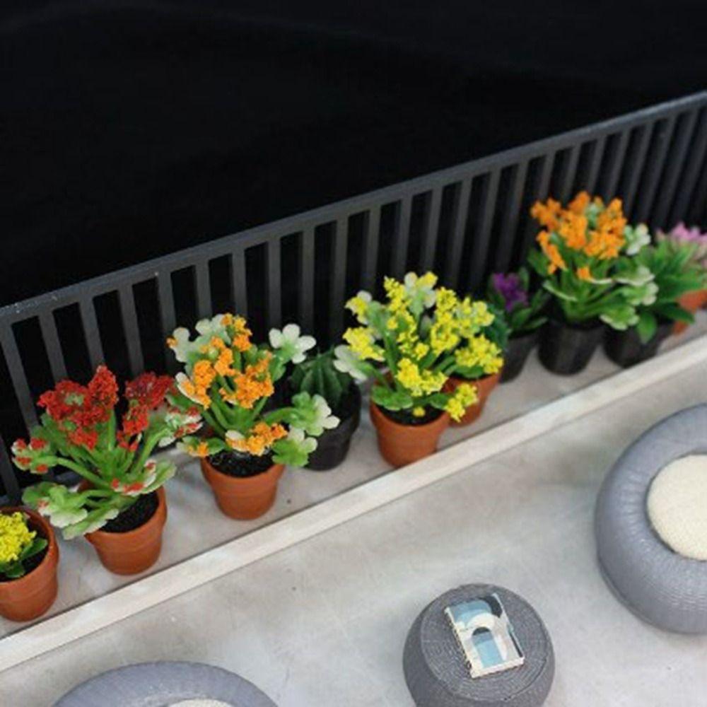 3pcs 1:12 Dollhouse Miniature Potted Plant Multistyles Play House Decor  Doll House Accessories