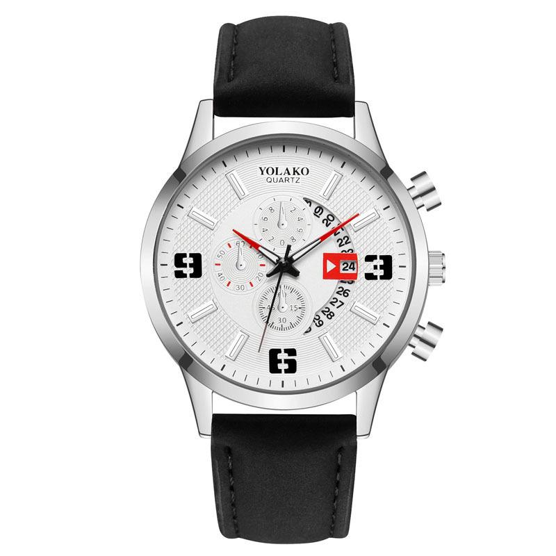 Watches Men'S Leather Watches, Fashion Men'S Casual Business Quartz Watches, Batch