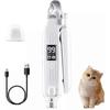 WhisperTrim Pet Nail Trimmer,Portable 2in1 Dog Cat Electric Nail Clipper W Light