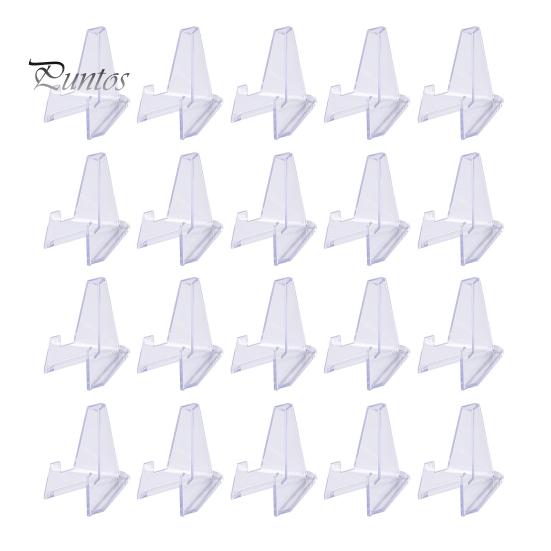 

20 шт. подставки для карточек, держатели спортивных карточек, устойчивая треугольная структура, компактные портативные прозрачные подставки для бейсбольных карточек 20PCS