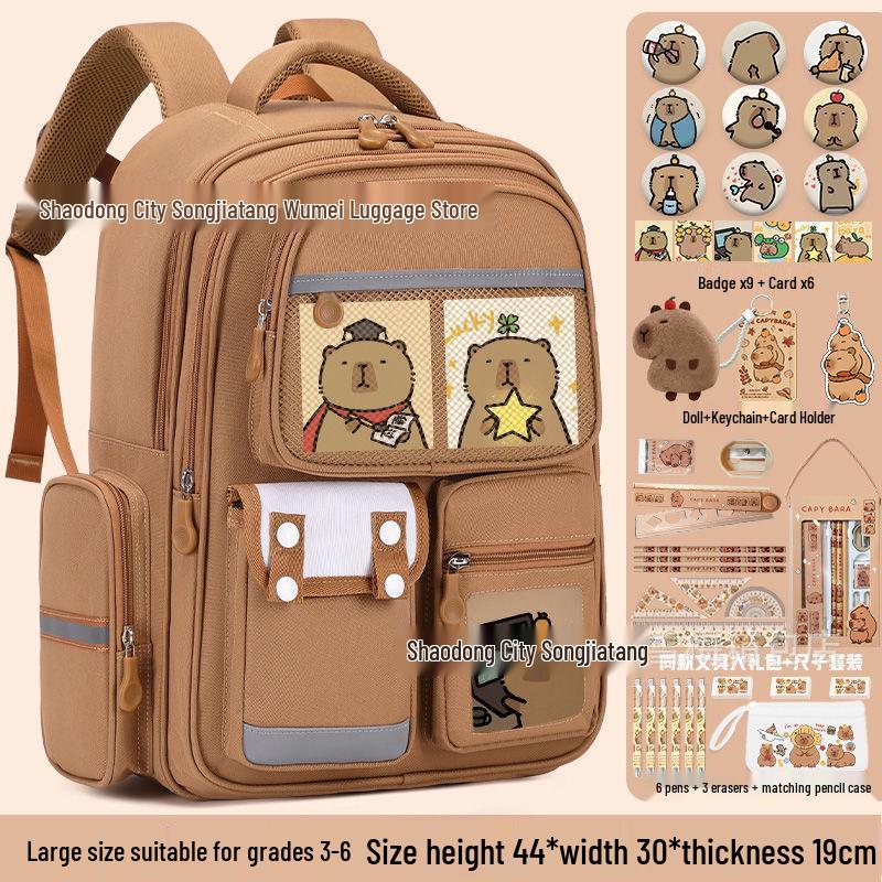 Batoh z lehké oxfordské tkaniny pro děti 6. třídy - Velká kapacita