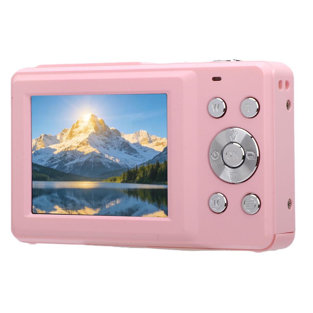 FHD 1080P Digital Camera 44MP 16X Zoom Anti Shake Portable Camera with 2.4inch Screen Smile Detection for Boys Girls
