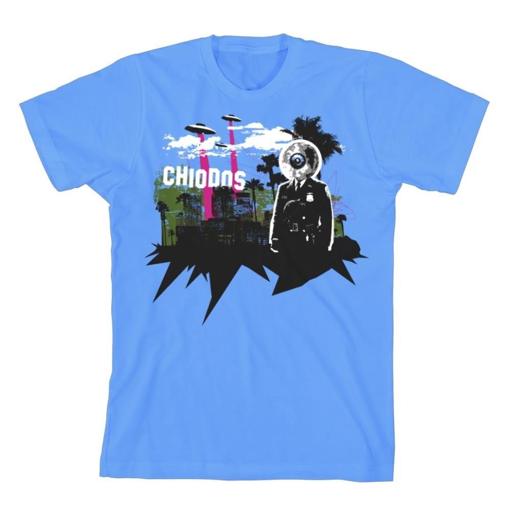 Vtg Chiodos Band Album Music Cotton Light Blue Full Size Unisex Shirt BL396