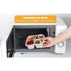 4 buc Recipiente pentru Gustări/Compartimente Cutie Bento pentru Gustări, Recipiente Reutilizabile pentru Pregătirea Mesei pentru Prânz, Recipiente Divizate pentru Depozitarea Alimentelor pentru Școală, Muncă, Călătorii