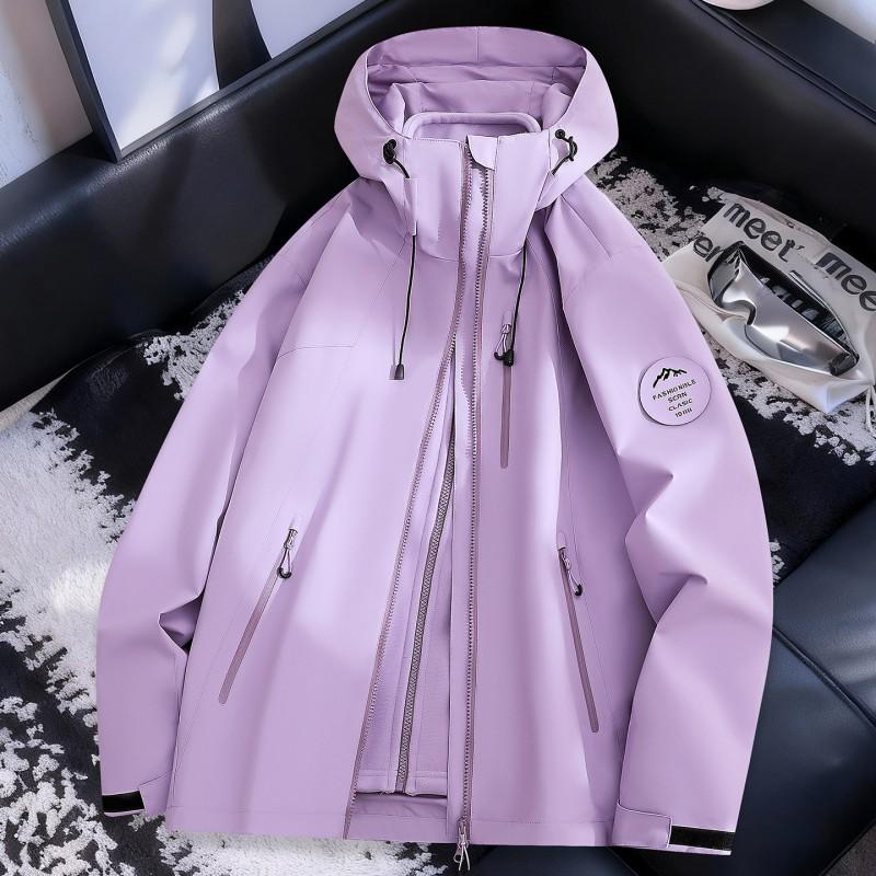 Men Women Waterproof Windproof Hiking Camping Outdoor Jacket With Removable Fleece Liner Winter Use