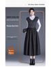 Women's Woolen A-line High Waist Midi Skirt: Thick, Fashionable Autumn/Winter Style