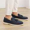 Fashion Comfy Man Walking Flats Handmade Leather Mens Loafers Fashion Design Sneakers Slip on Handmade Flats New Breathable Casual Shoes