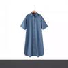 Casual Shirt Collar Long Dress Style Jeans Skirt Women's Clothing Maxi Dress Casual Wear