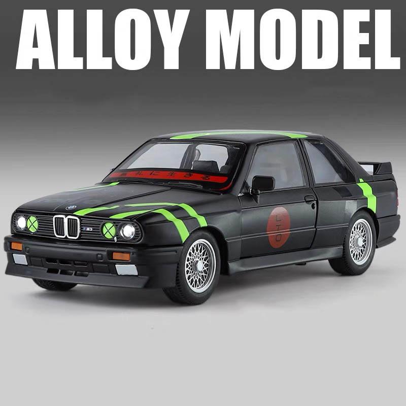 1/24 BMW M3 Sport EVO Alloy Sports Car Model Diecasts Metal Track Racing Car Vehicles Model Sound Light Simulation Kids Toy Gift