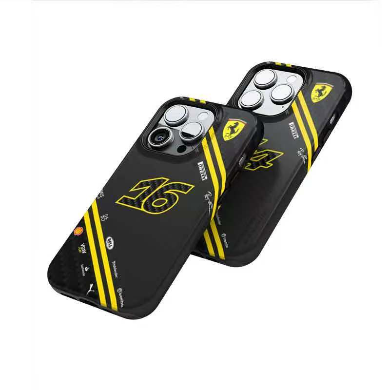 Phone Case For iPhone 16 15 13 14 12 Pro Max Mini 8 XR XS 16 Plus 15Pro MAX Phone for Ferrari Hamilton 2025 Leclerc CL16 Racing