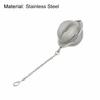 Rustfritt stål Infuser Sil Mesh Teskje Låse Spice Egg Shaped Ball