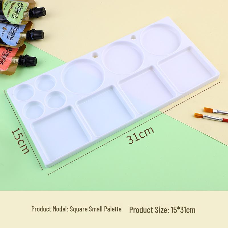 

Kids Disposable Square Plastic Palette for Watercolor Painting