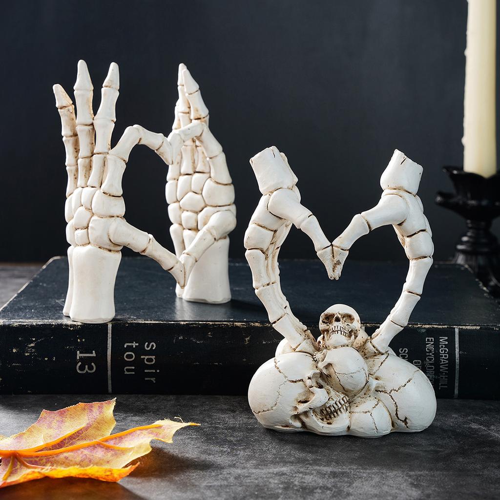Hand Gesture Desk Statues Love Ornaments,Couple Statue, Creative Wedding Home Desktop Decor,Heart Shape Hand Figurines For Living Room Shelf Coffee