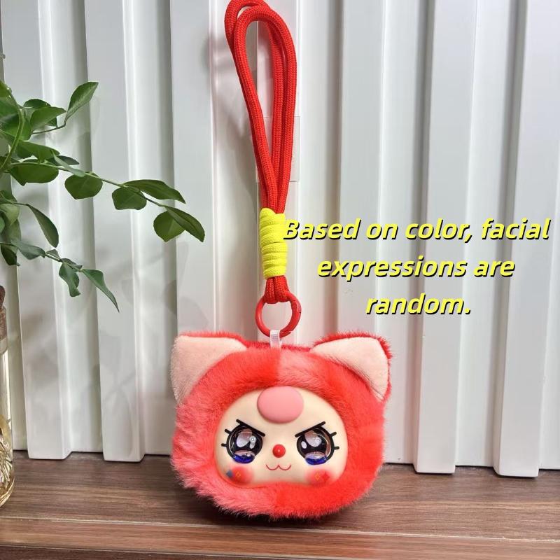 Ciondolo in Vinile Peluche Bambola Morbida Decorazione Borsa Portachiavi Colleziona Giocattoli Cartone Animato Bambola Carina Fascino da Appendere alla Borsa Regalo Sorpresa per Ragazza