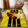 Sport Club Football Crest Printed Office Carpet Chair Cushion  Entryway Rug, Rugs for Living Room, Bedroom Christmas gifts