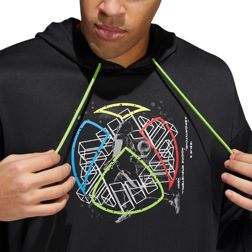 Adidas Casual Basketball Hoodie Men Hoodie Black HB5430
