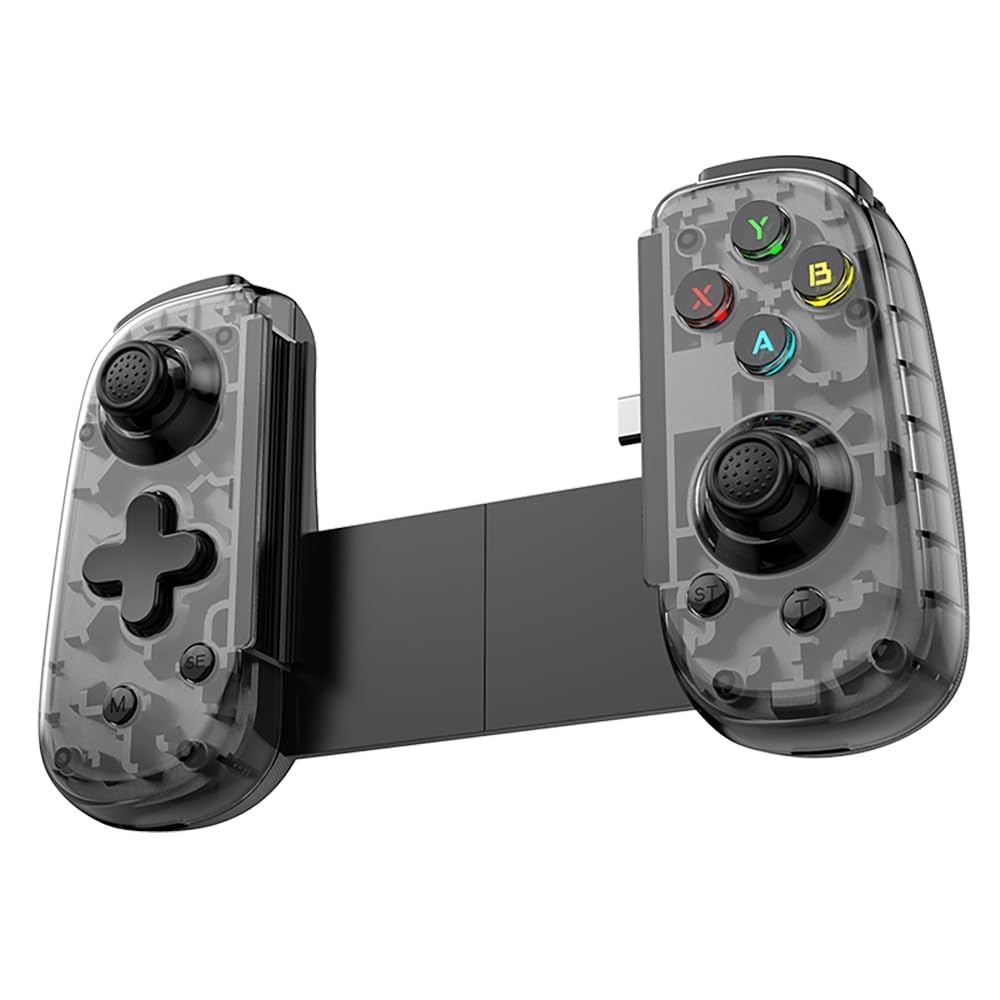 Telescopic game controller, compatible with iOS, Android, and PC devices, BT5.3 and USB-C