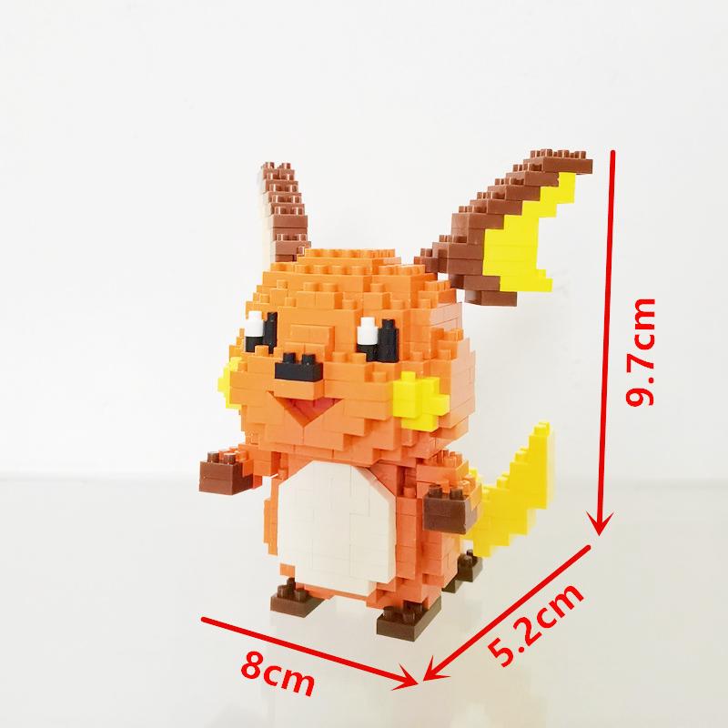 Anime Pokémon Building Blocks Assembly Anime Charizard Doll Blastoise Bulbasaur Gengar Bricks Figures Toy for Kid Gift