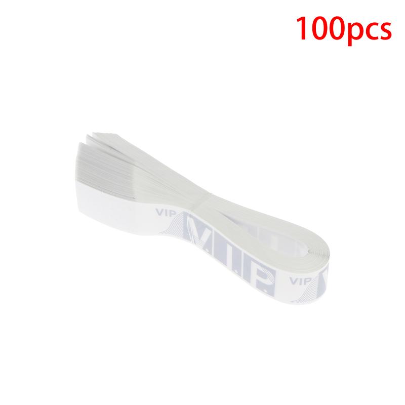 100Pcs Party Paper Bracelet Synthetic Paper Plastic Wristbands Sticky Wristband Painting Pattern Logo Paper Party Wristbands