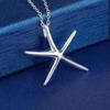Trending products 925 Stamped Silver Pretty Starfish Pendant Necklace For Women high quality Fashion party wedding Jewelry gift