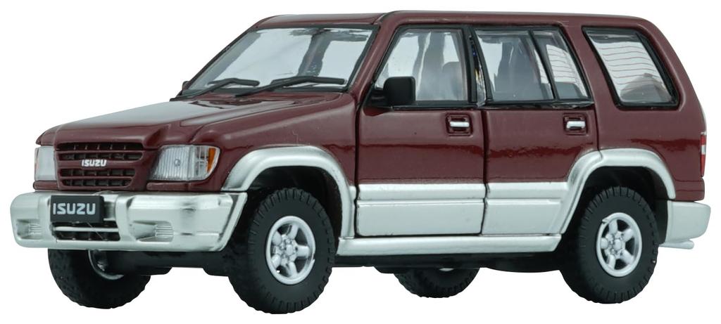BM CREATIONS Scale Isuzu Bighorn Dark Red RHD Finished Product 1/64 1998-2002